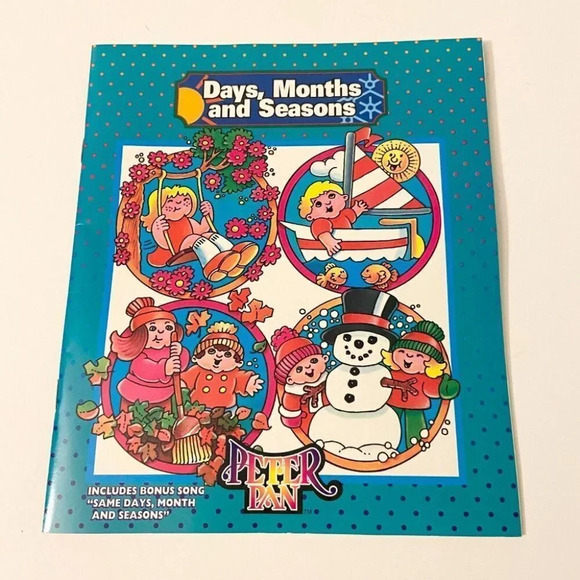Vintage 1994 Days Months and Seasons Peter  Pan Ind Cassette Tape and Book - Picture 3 of 10